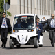 Illustration for article titled G8 Leaders Look Silly Shuttled Around In GEM Electric Cars